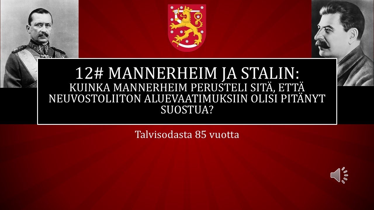 12# Kun Mannerheim oli valmis antamaan periksi - neuvottelut Neuvostoliiton kanssa ennen kesää 1939