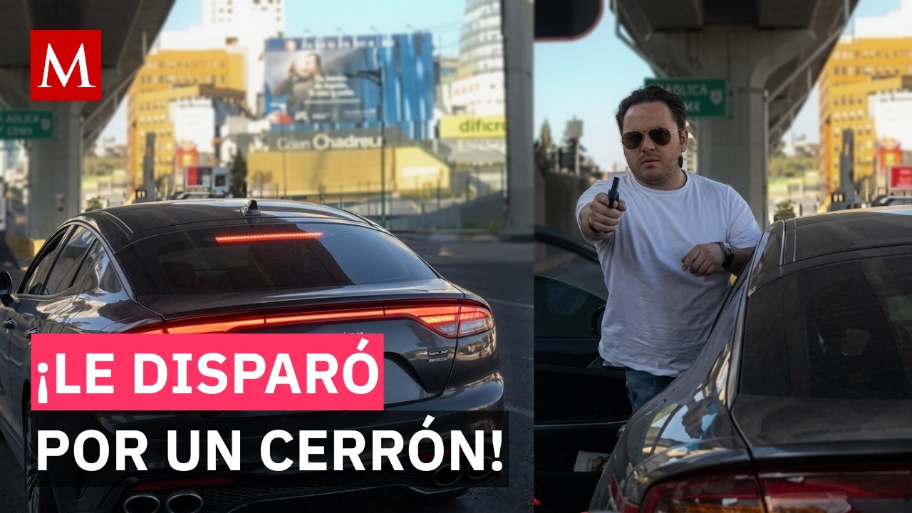 Conductor enloquece y dispara contra camioneta tras cerrón en Santa Fe; el hombre huyó