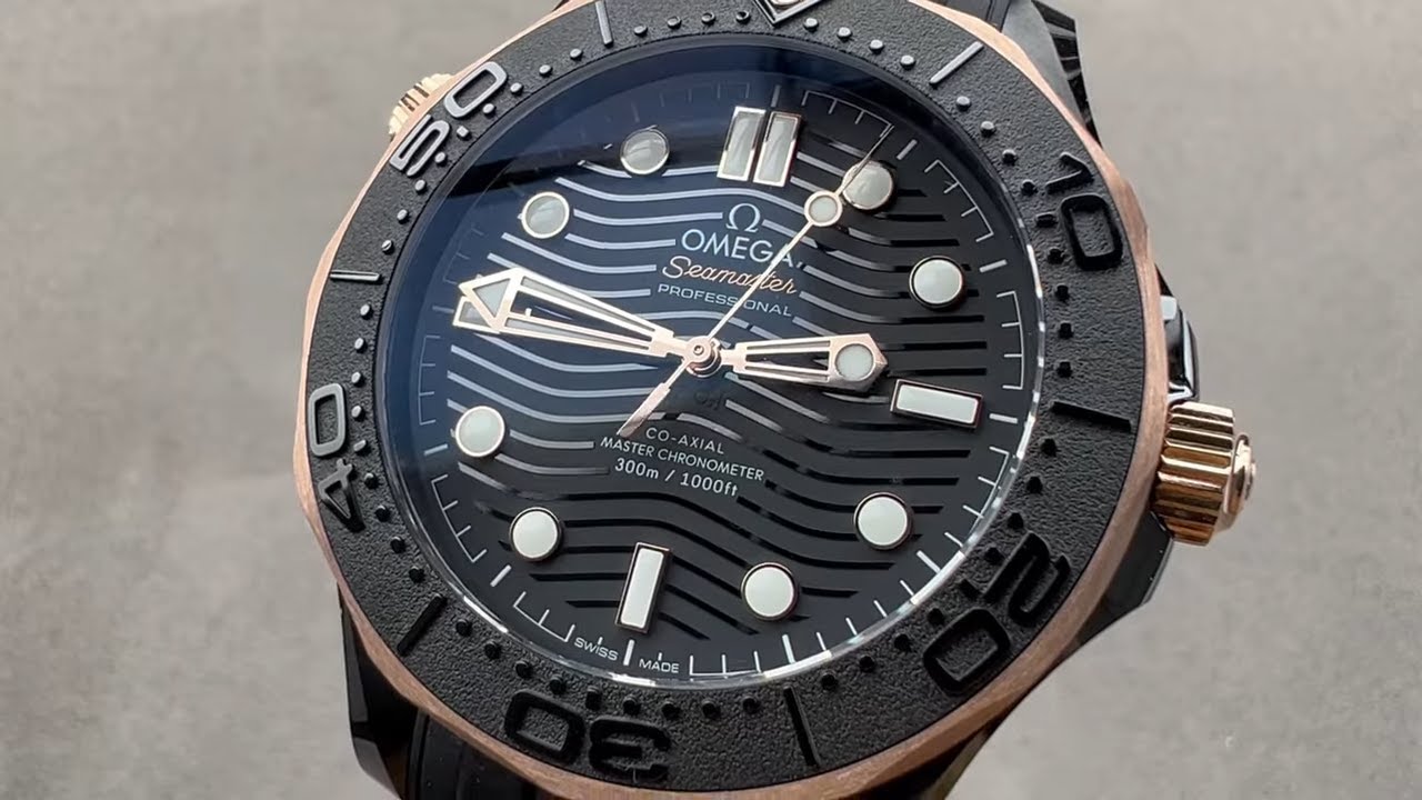 Omega Seamaster Diver 300m Black Ceramic / Sedna Rose Gold 210.62.44.20.01.001 — практический обзор