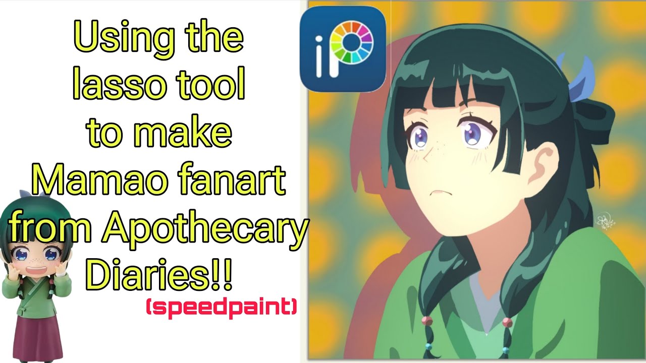 Using Lasso Tool to make Maomao Fanart!! || Draw with me || Speedpaint || Ibis paint x || Fanart