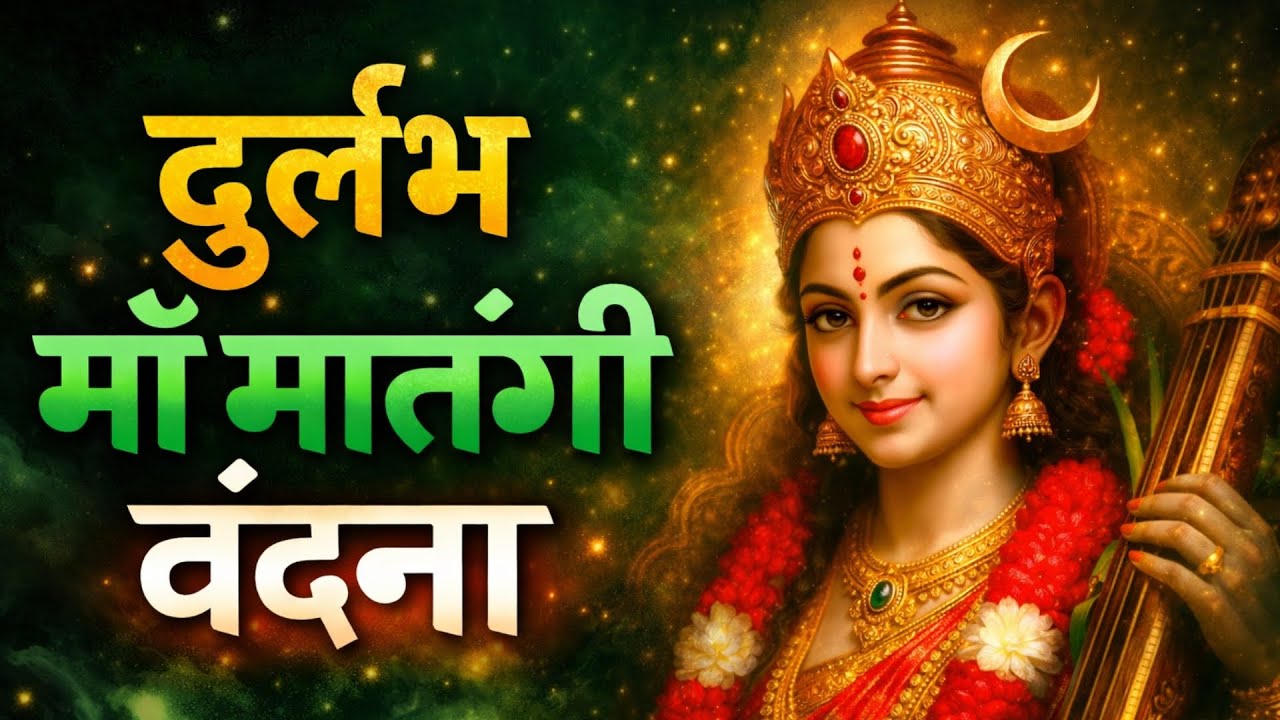 🕉️ माँ मातंगी की दुर्लभ वंदना | यह शब्द नहीं, शक्ति है | Maa Matangi Divine Invocation 🕉️
