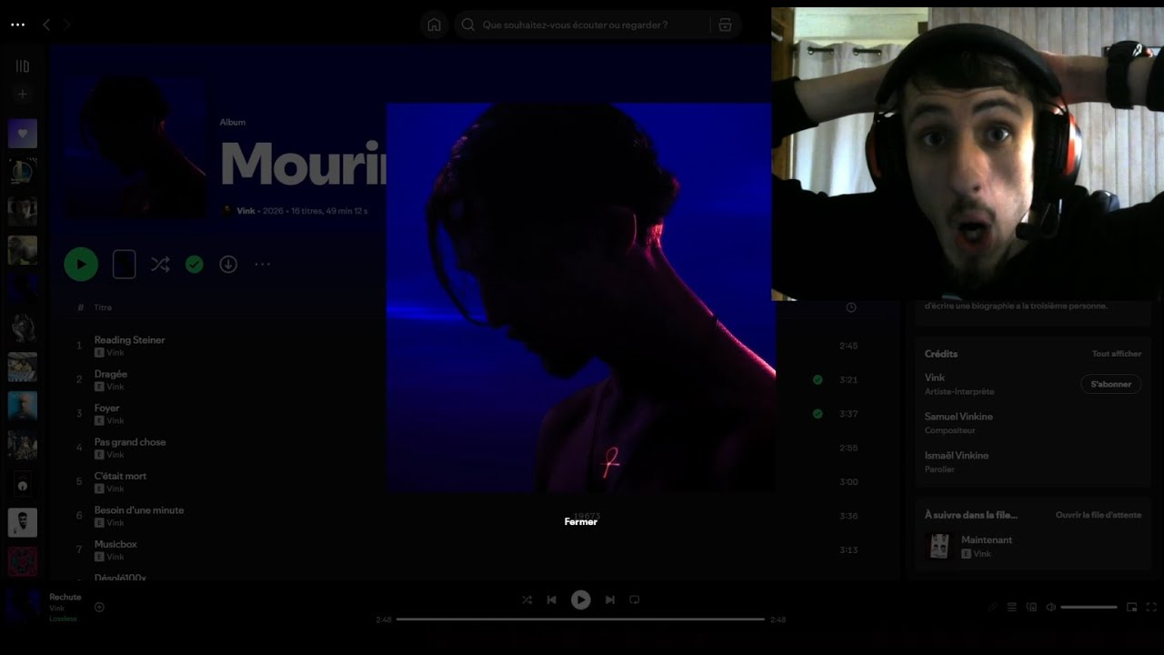 PREMIÈRE ÉCOUTE - VINK - MOURIR JEUNE