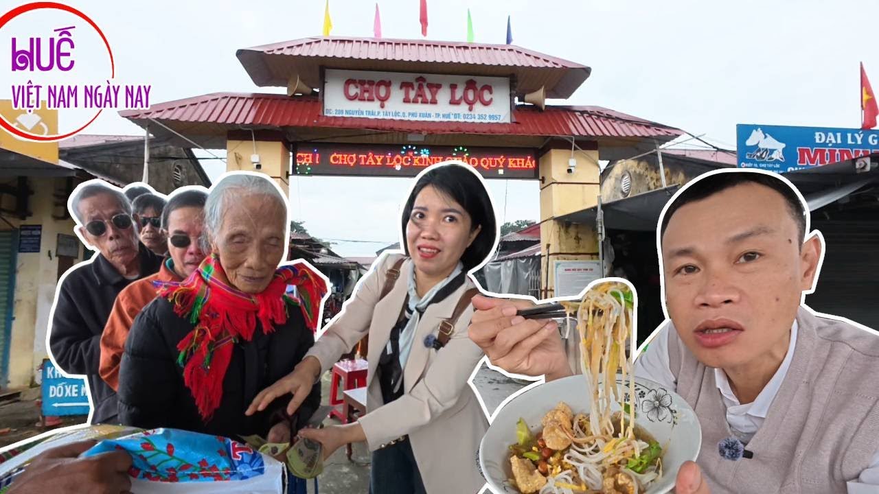 COMBO ăn sáng chợ Tây Lộc - Cà phê Nội Thành - Cảm thương nhiều người hoàn cảnh vất vả đi nhận quà