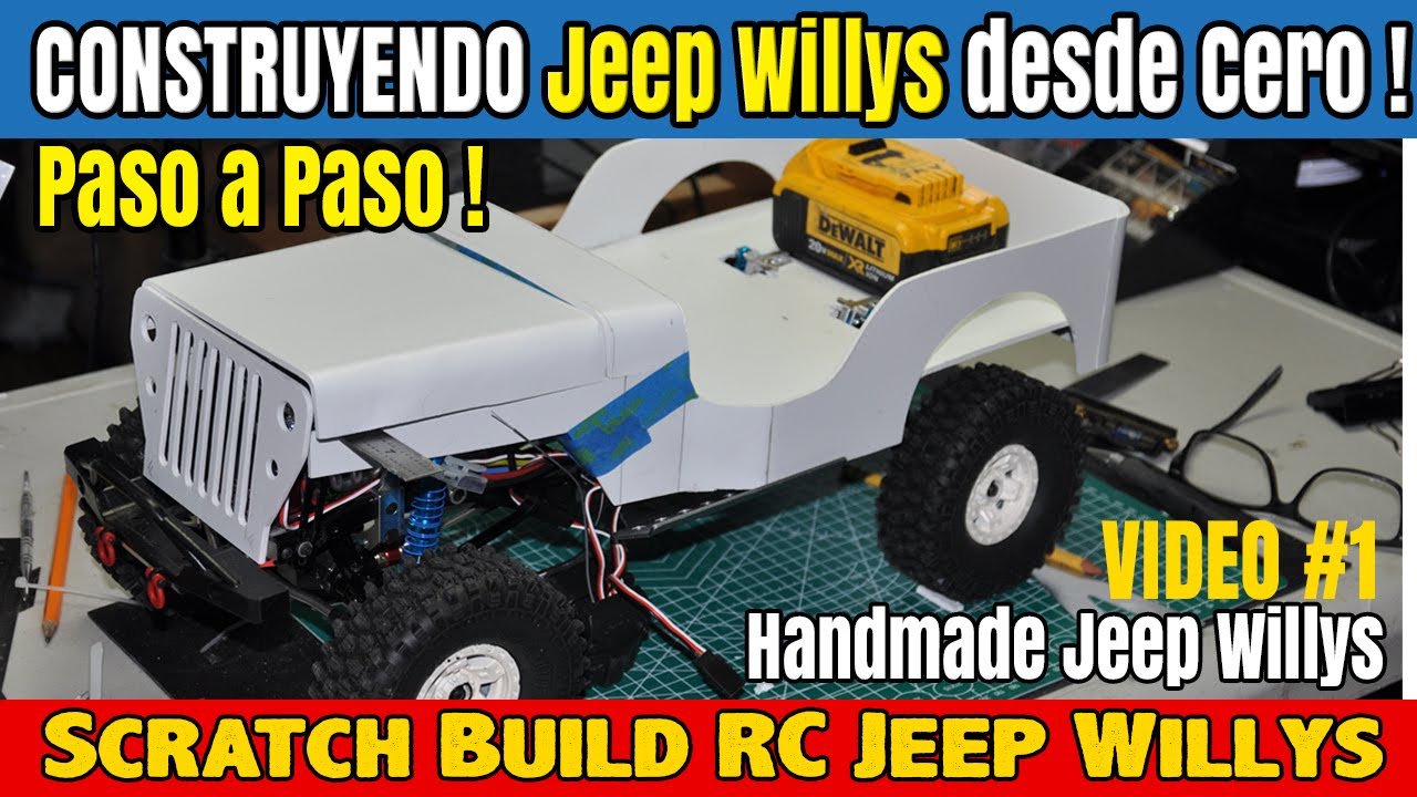 🛠CONSTRUYENDO Jeep Willys Desde Cero.  🛠Handmade Jeep Willys 🛠 Scratch Build RC Jeep Willys Body.🛠