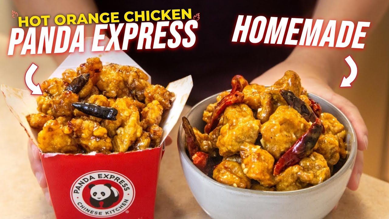 Making Panda Express HOT Orange Chicken At Home | But Better