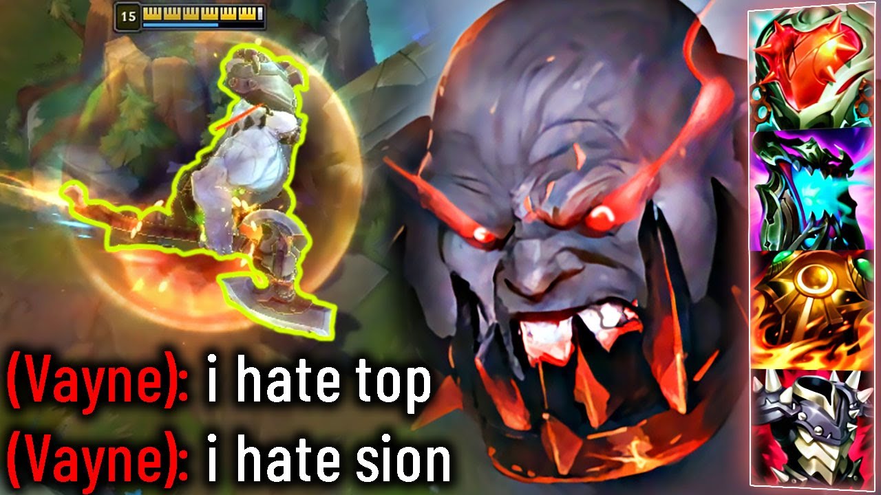 SION DESTROYS VAYNE TOP (SHE WILL UNINSTALL)