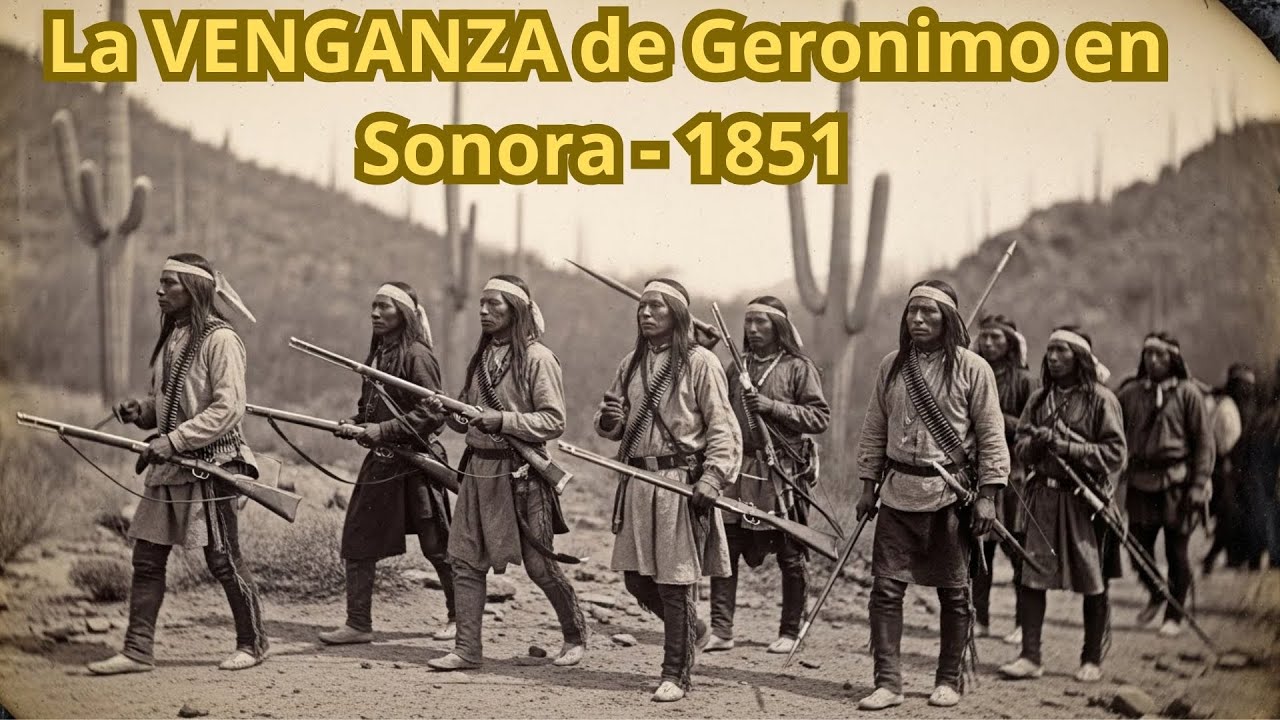 La VENGANZA de Geronimo en Sonora, 1851: Clan Bedonkohe EJECUTÓ 24 Milicianos por Familia Masacrada
