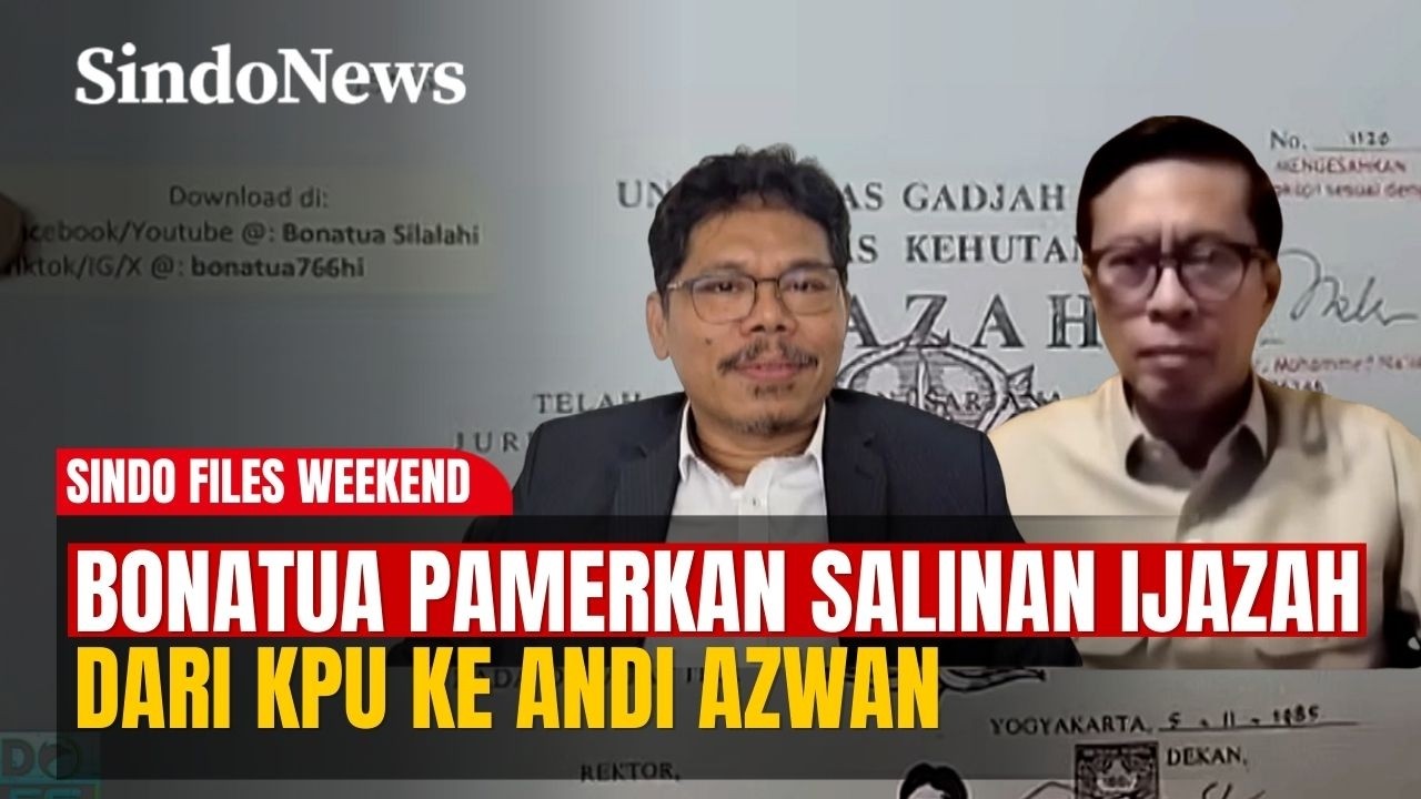 Bonatua Tunjukkan Salinan Ijazah Jokowi dari KPU ke Andi Azwan, Begini Reaksinya! | SIndo Files