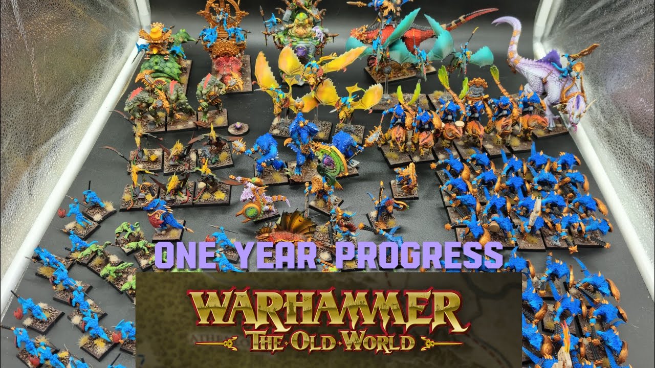 Old World Lizardmen. 1 year progress