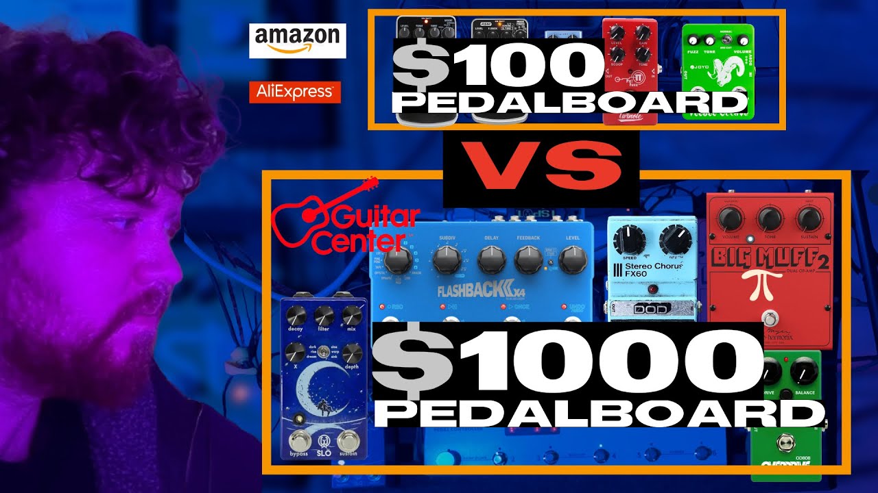 $100 versus $1000 Shoegaze Pedal Board