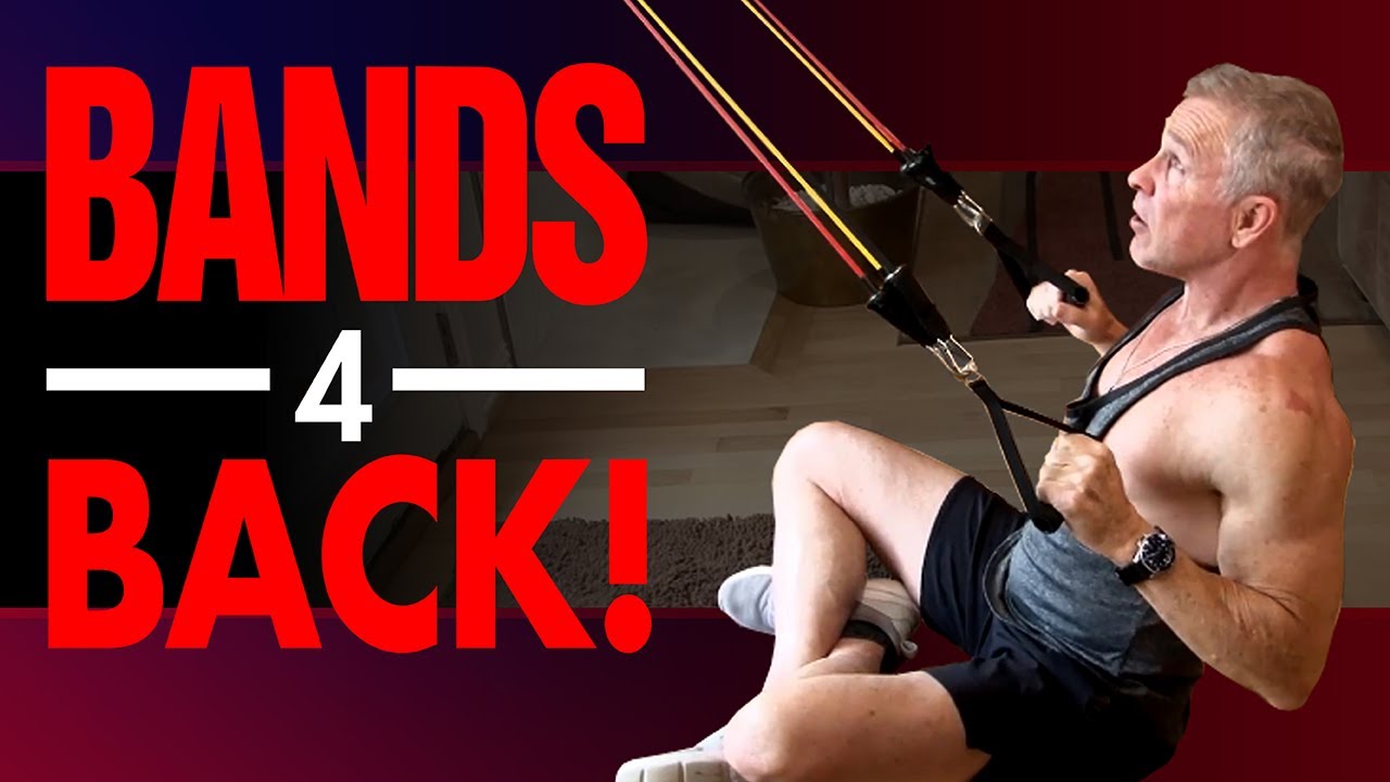4 Exercise Resistance Band Back Workout (MUSCLE FROM HOME!)
