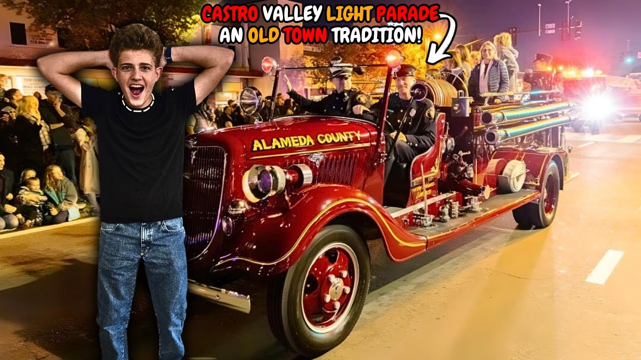 Castro Valley Christmas Light Parade 2024 | A Magical Night of Lights!🎄🔥