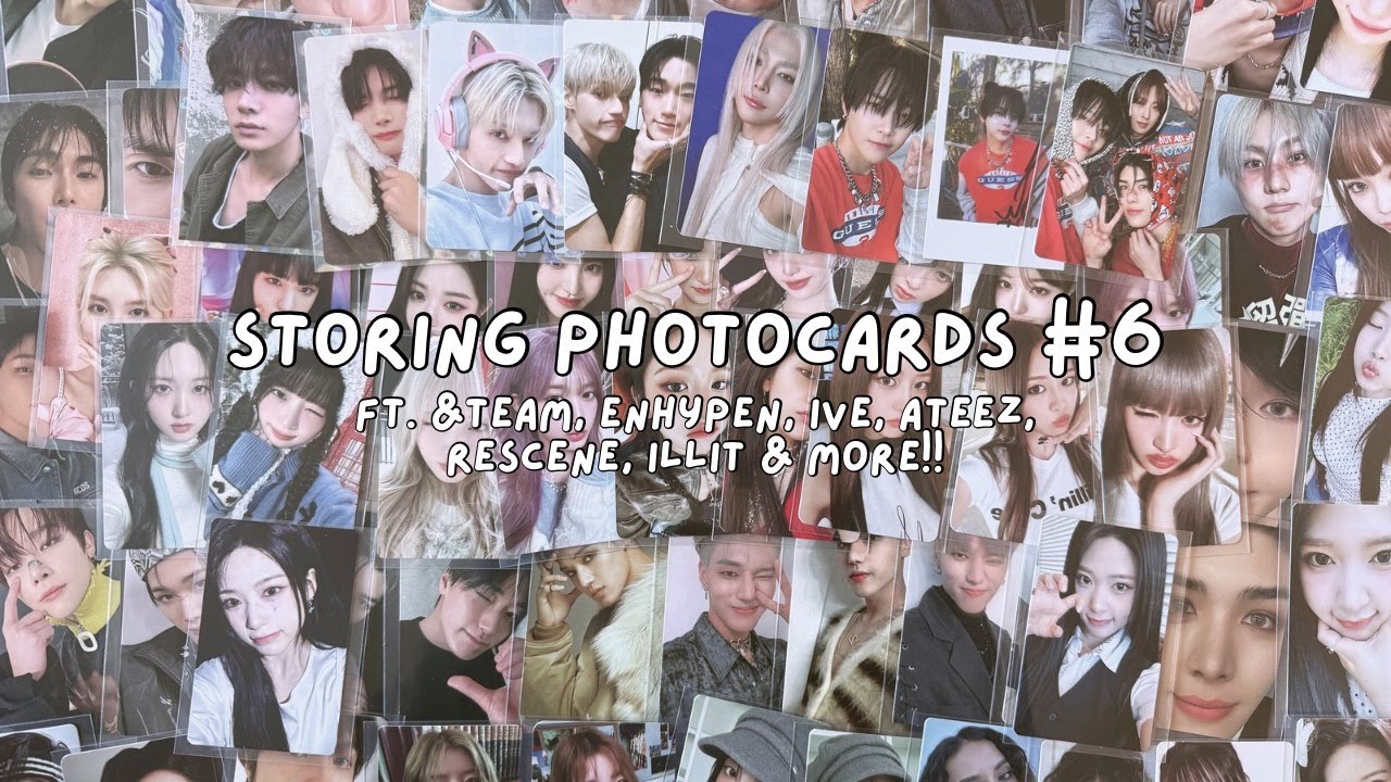 storing photocards #6 ☆ &team, enhypen, ive, ateez, rescene, illit & more!!