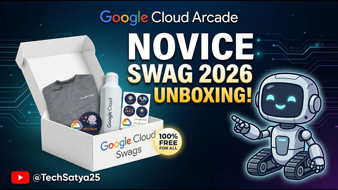 😎 Google Cloud Arcade Novice Swag 2026 Unboxing 🎁| 100% FREE Google Swags | Google Cloud Arcade