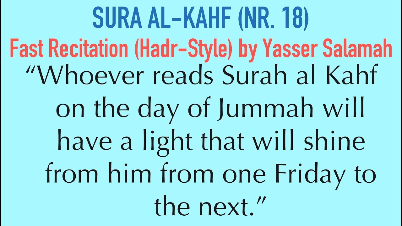 Read every Friday Surah Al-KAHF | ONLY 20 Min. Version - NO excuse :) |&nbsp;English/Arabic