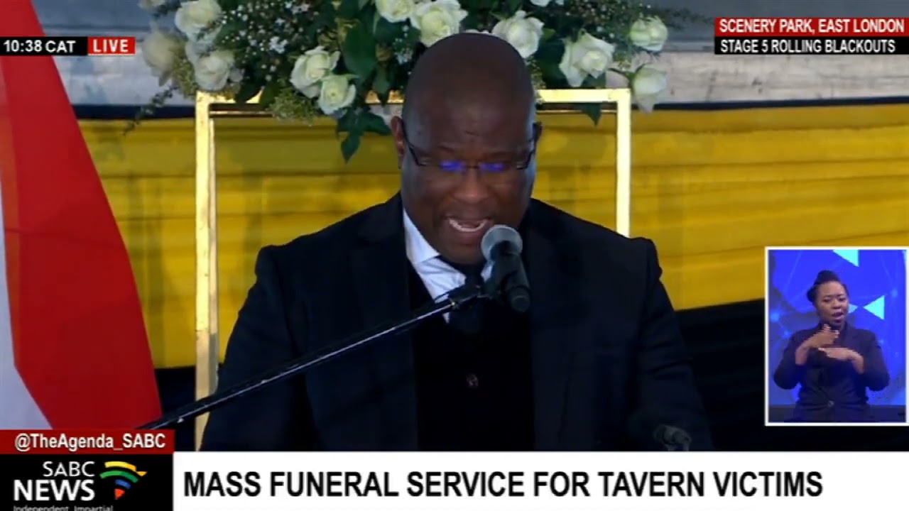 Enyobeni Mass Funeral I Eastern Cape Premier Oscar Mabuyane welcomes delegates