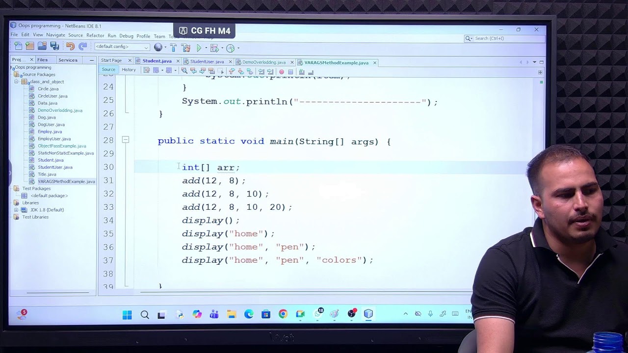 method overloding and varags method in java