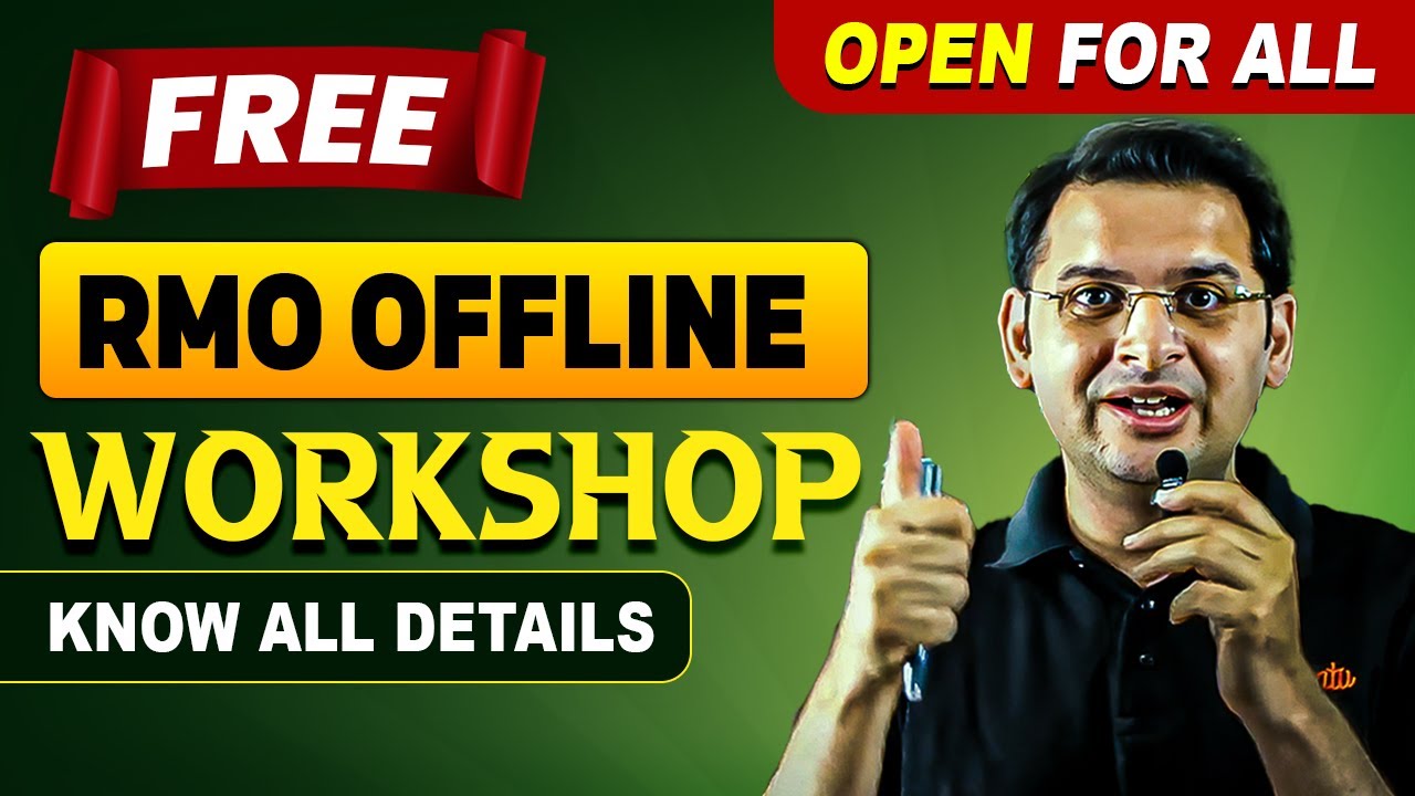 RMO 2025 - Free Offline workshop for All | Grade 8 - 12 | Mathematics Olympiad | VOS