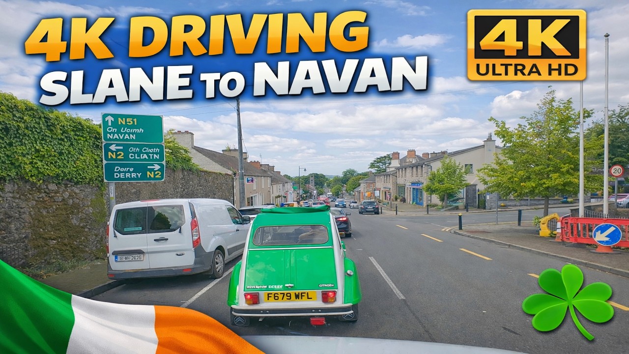 4K DRIVING TOUR SLANE TO NAVAN #ireland