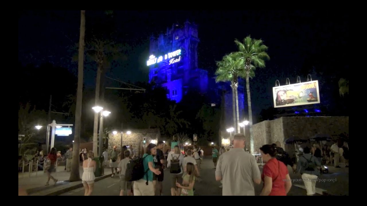 Disney's Hollywood Studios Complete Walkthrough at Night Walt Disney World HD 1080p