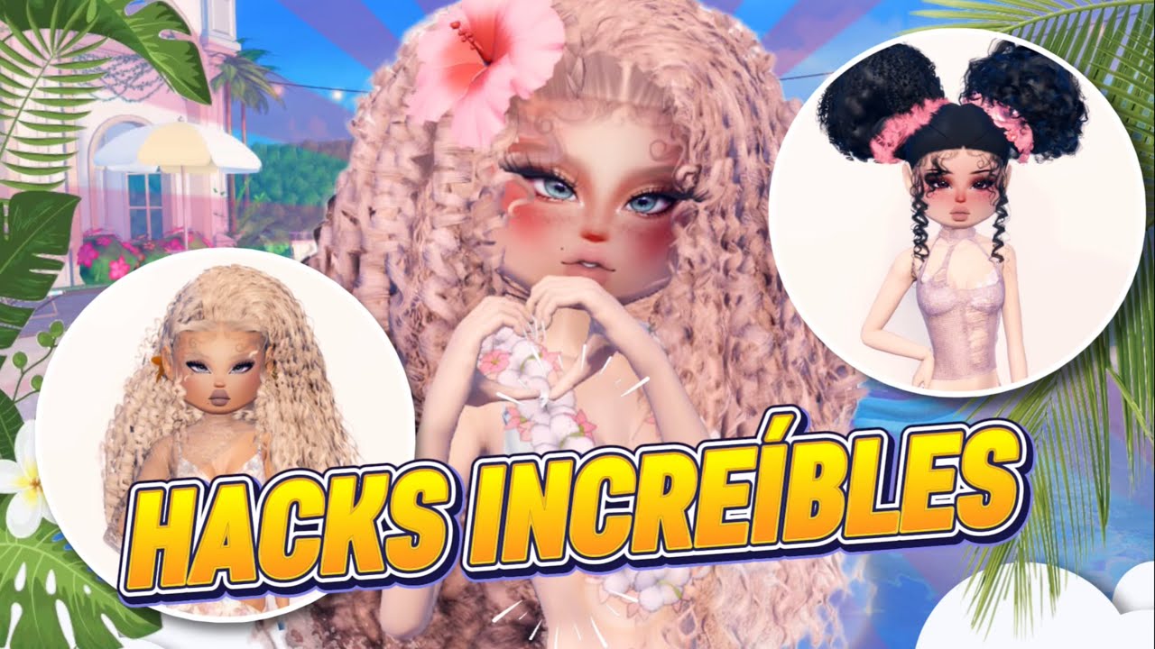 ¿Estos HACKS realmente FUNCIONAN? 😰 hair combos en DRESS TO IMPRESS ⭐