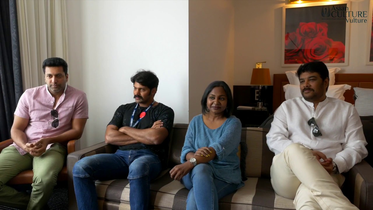 Sangamithra Cannes 2017 director Sundar C & Arya & Jayam Ravi