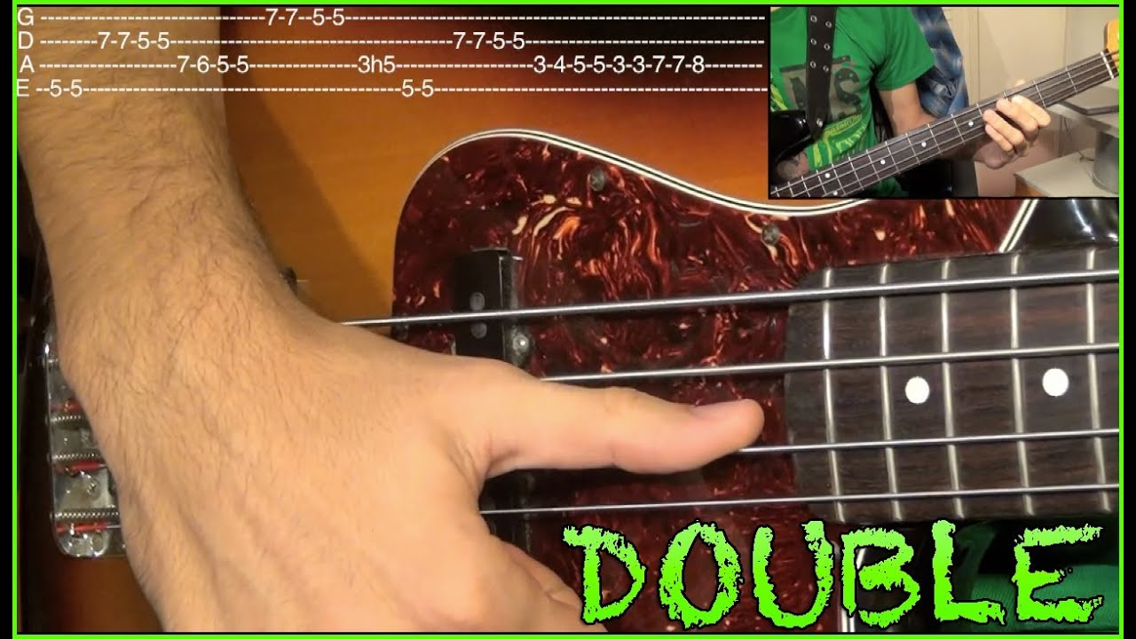 Double Thumb Funky Bass Exercise [with TABS]