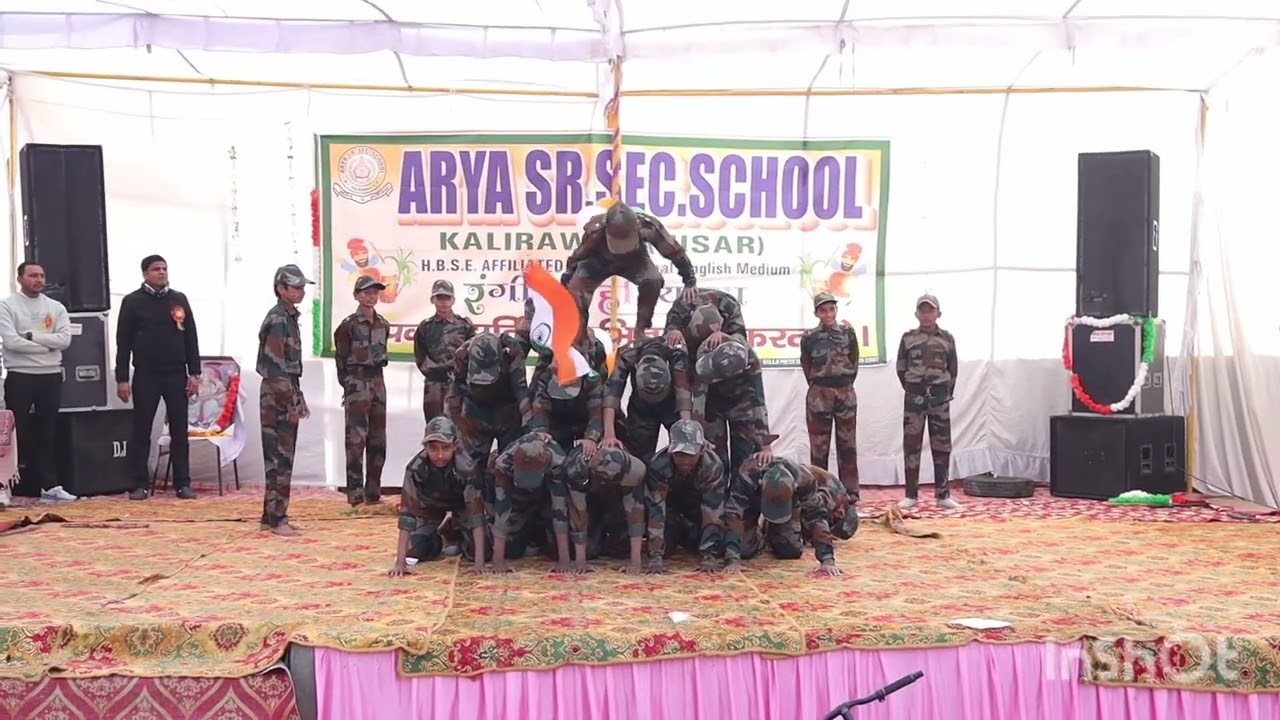 Arya Sr. Sec. school kalirawan army theme