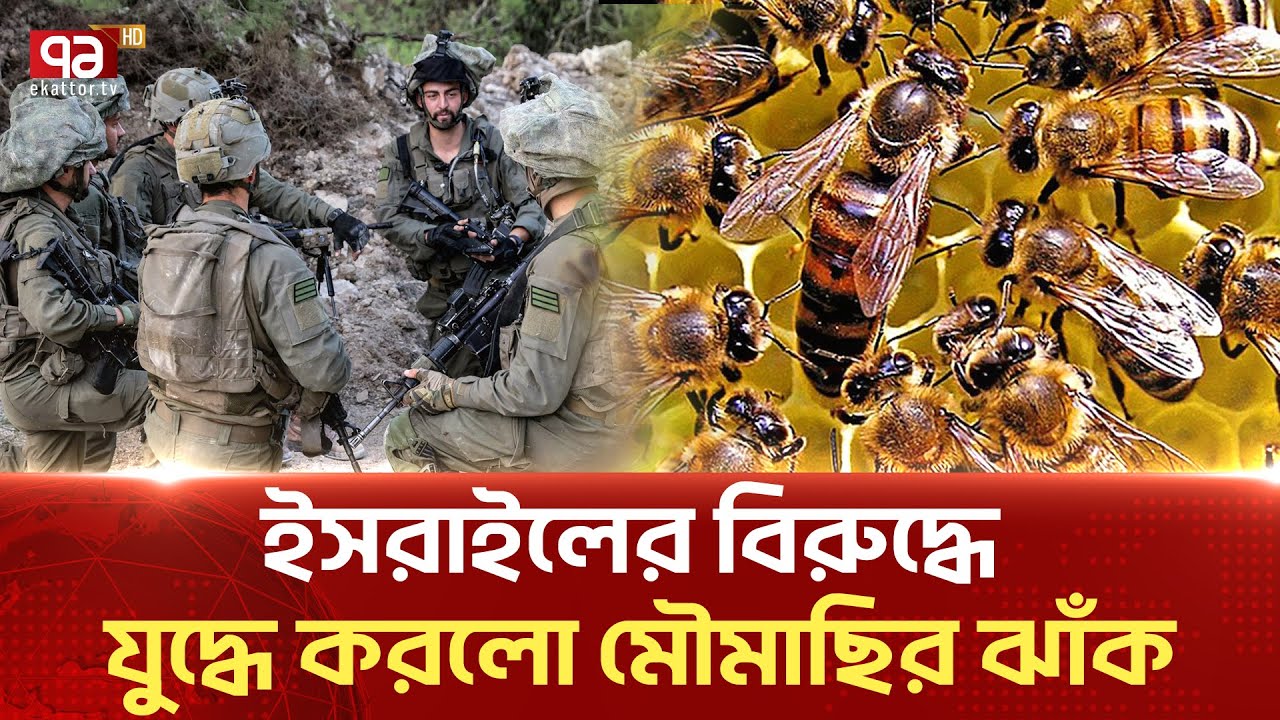 গা-জা-য় অলৌ-কিক হা-ম-লা-র শি*কা*র ইস-রাইলি সে/না/রা !  | Israel | Ekattor tv