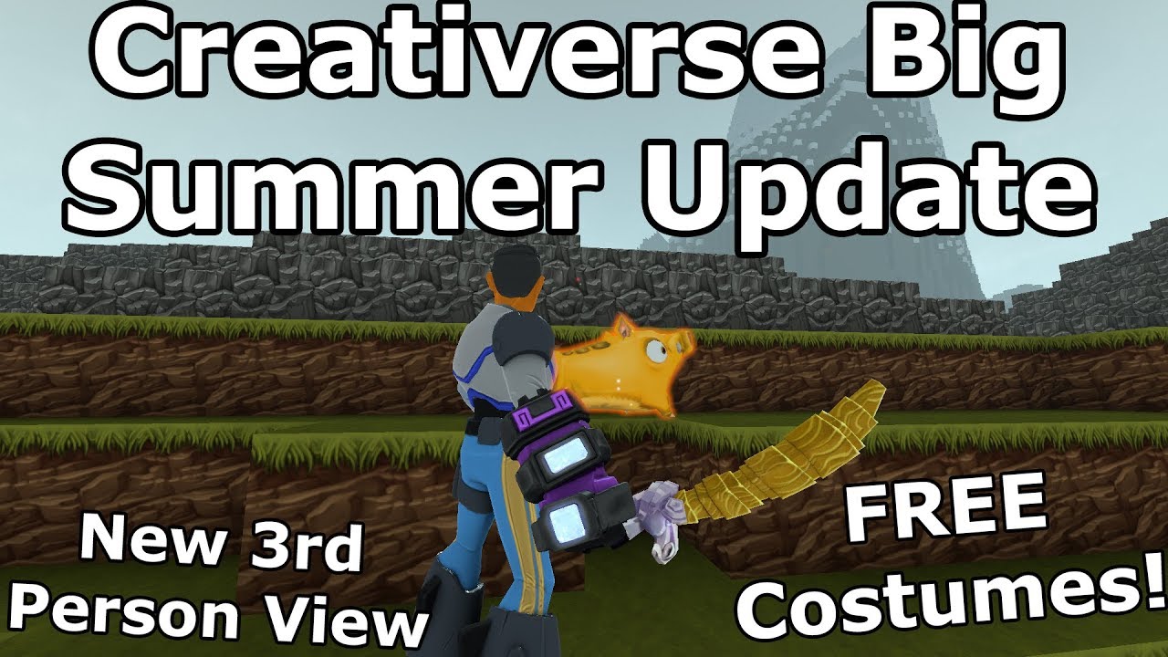 CREATIVERSE - THE BIG SUMMER UPDATE! - New Creativerse Update - 3rd Person View & FREE Costumes