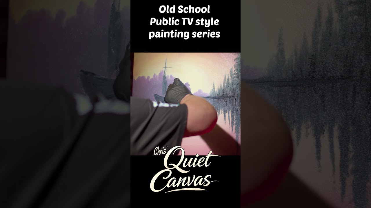 A Quiet Sunset Harbor Appears on the Canvas