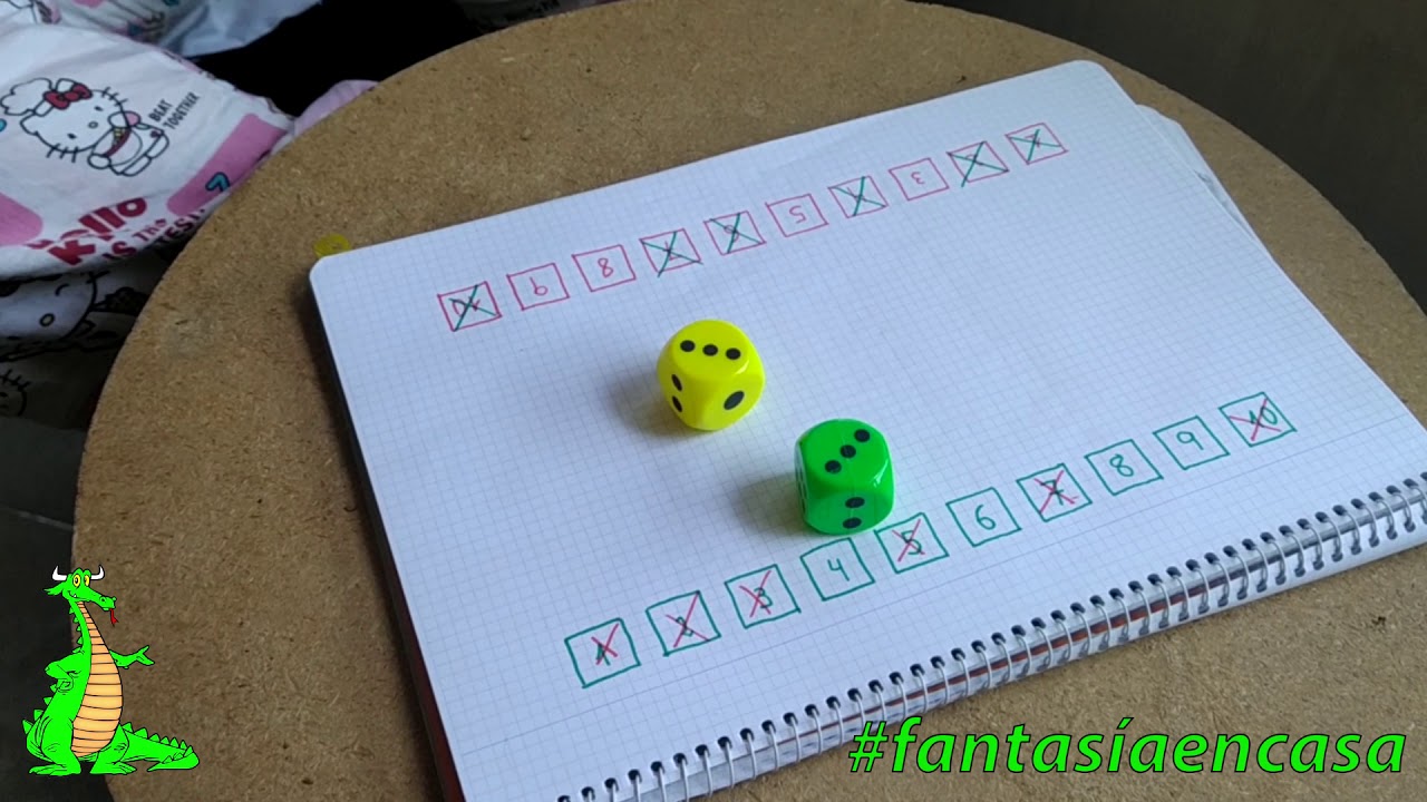 Juego - Números y dados -- #fantasíaencasa