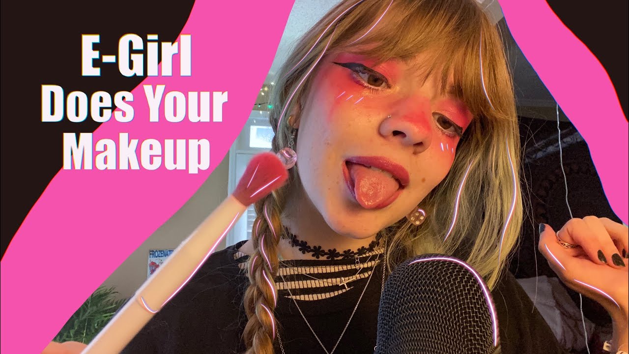 ASMR | E-Girl Bestie Does Your Makeup Fast & Aggressive 🖤