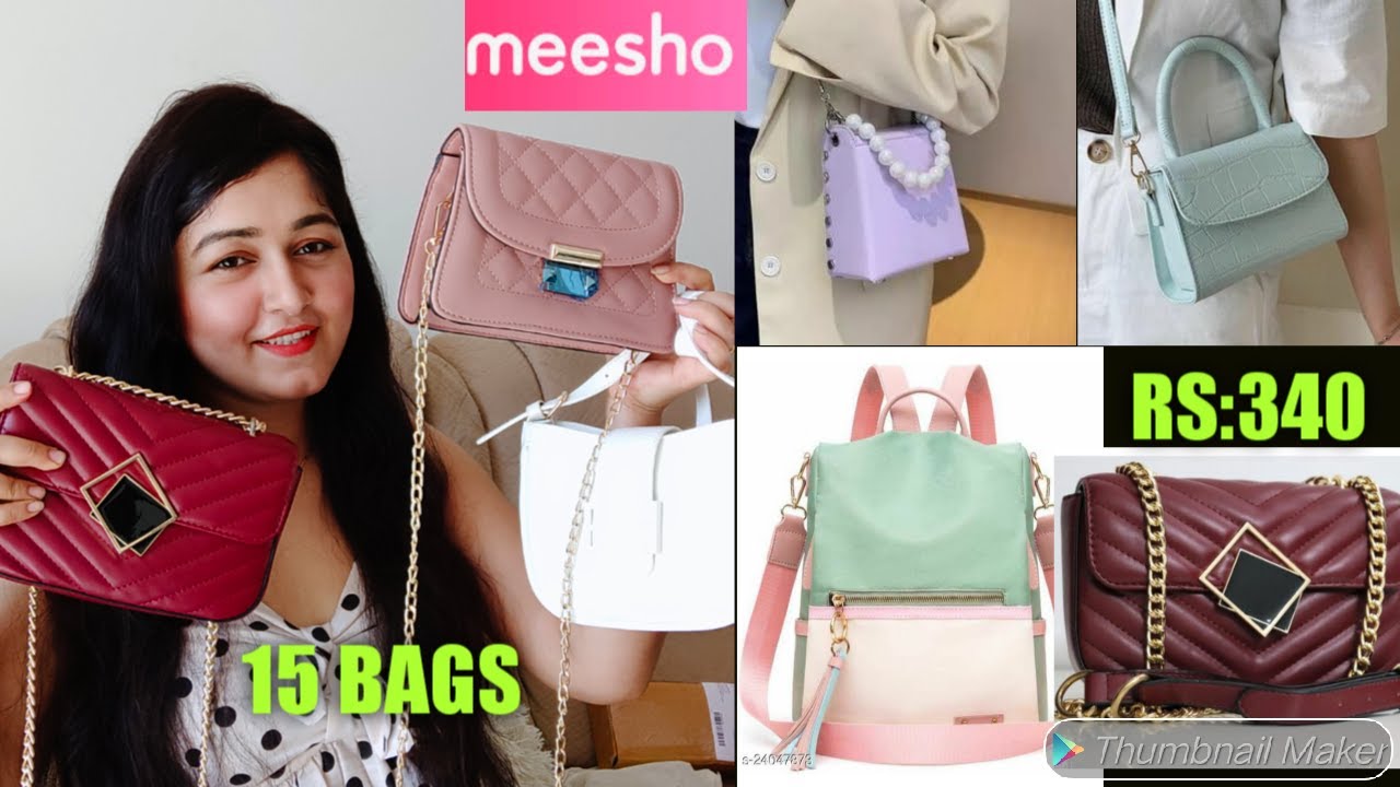 Meesho 15 Best Quality Bags Haul Start Rs:230/ Sling Bag, Hand Bag, Backpack Clutch Haul #Meesho