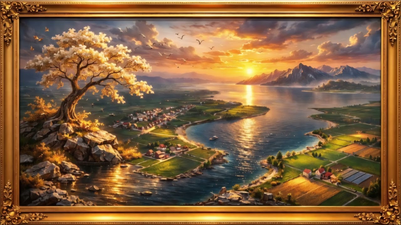 Ultra Realistic 8K Sunset Landscape  Cinematic Nature Masterpiece