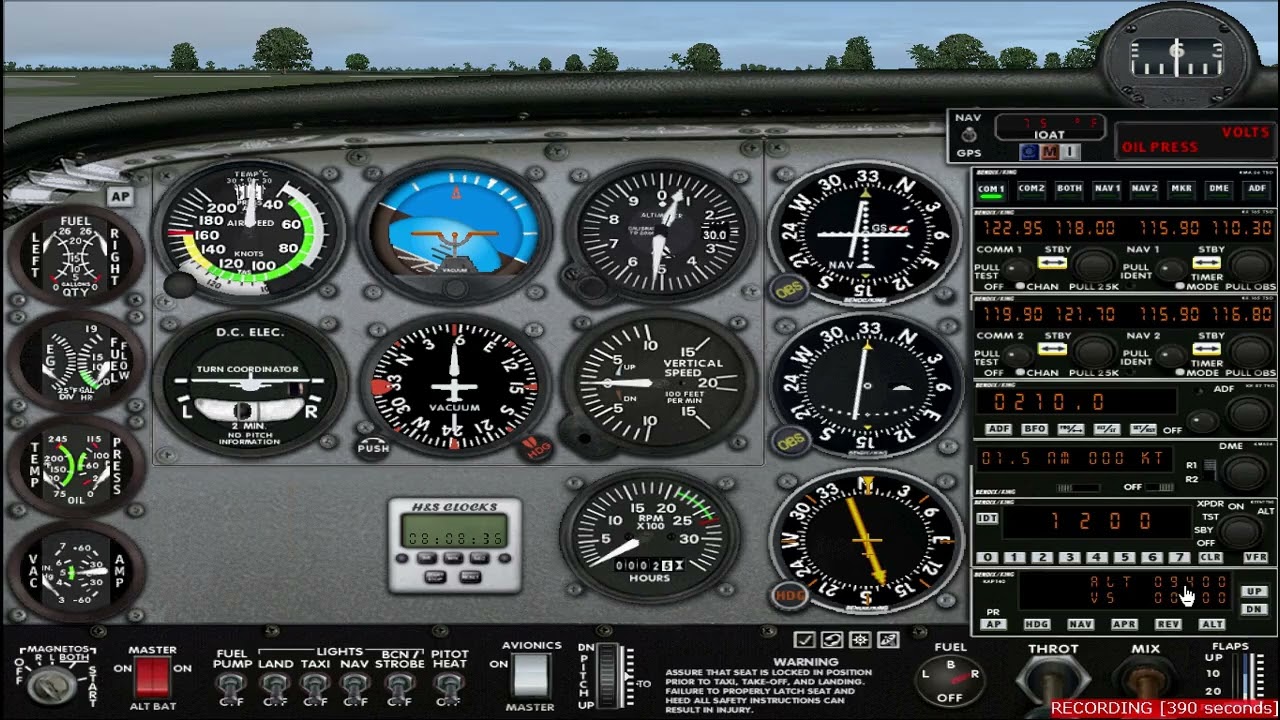VUELO IFR, SLTR-SLSA CESSNA 172S FS2004. ENLACE LISTA DE CHEQUEO Y CARTAS APP EN DESCRIPCION.