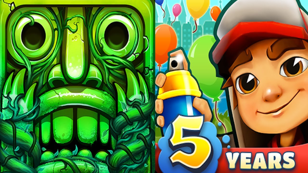 Temple Run 2 Lost Jungle VS Subway Surfers Copenhagen Android iPad iOS Gameplay HD