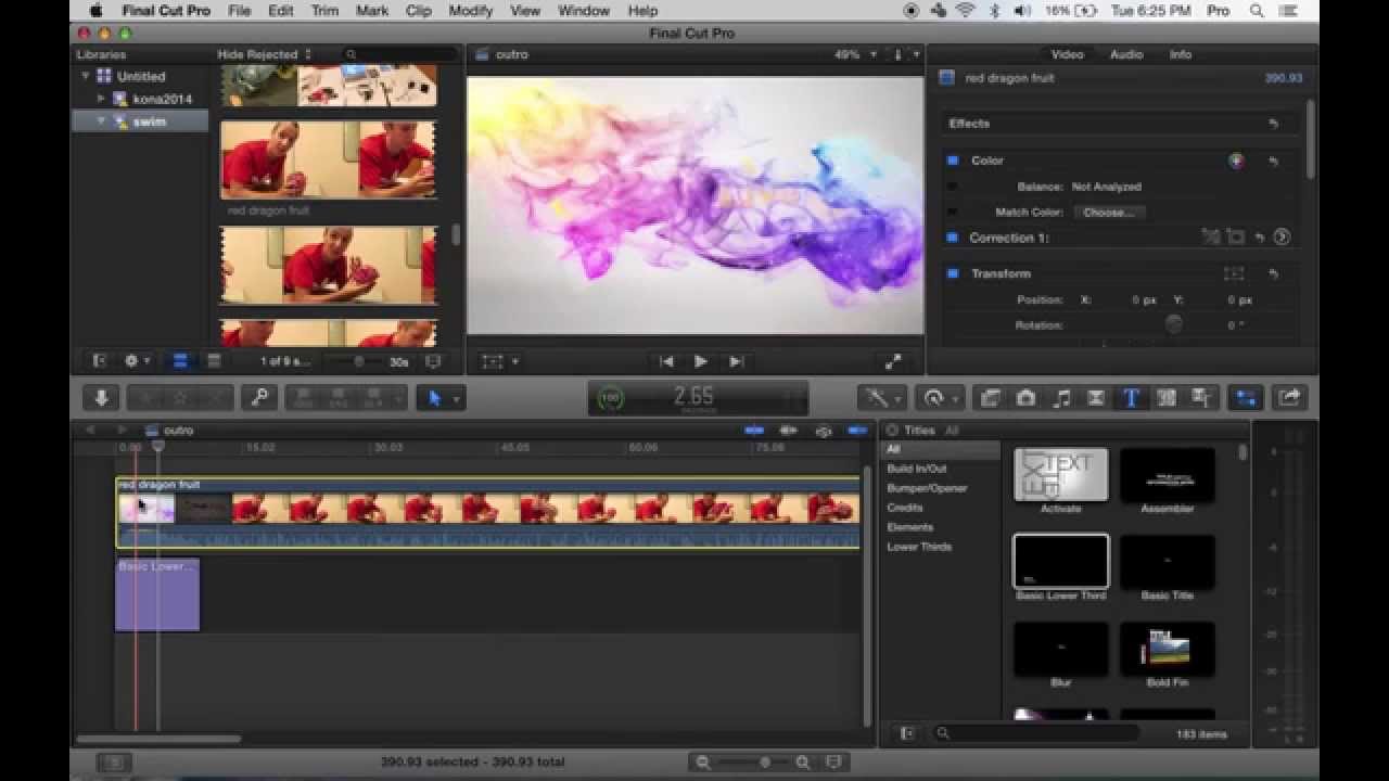 YouTube Video Outro's with Final Cut Pro