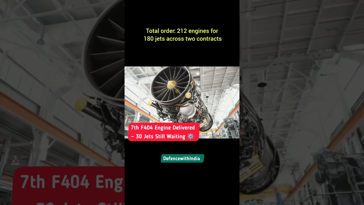 ⚙️ 7th GE F404 Engine Delivered to HAL | Tejas Mk1A Update &mdash; 30 Jets Still Waiting