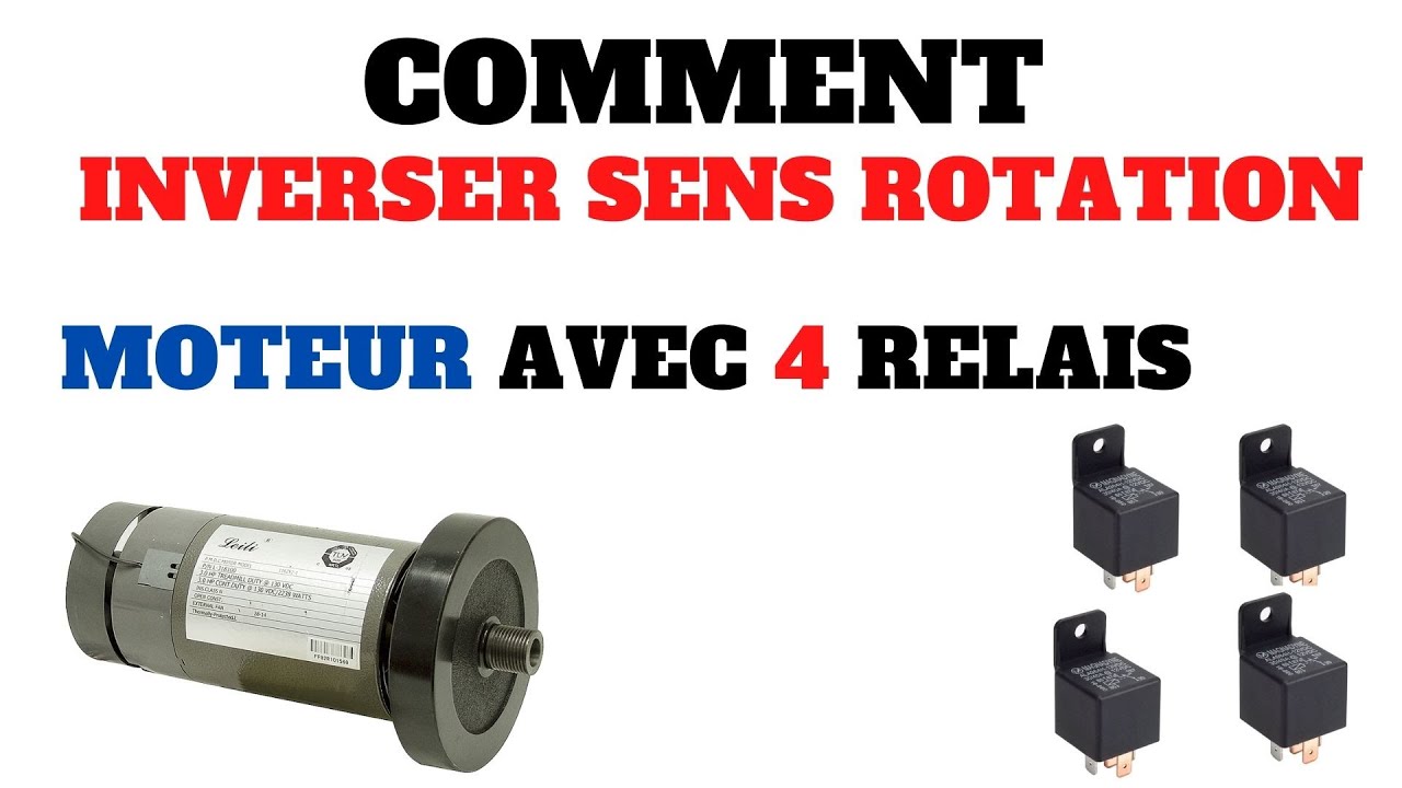 🔧  COMMENT INVERSER LE SENS DE ROTATION MOTEUR ? 🔵