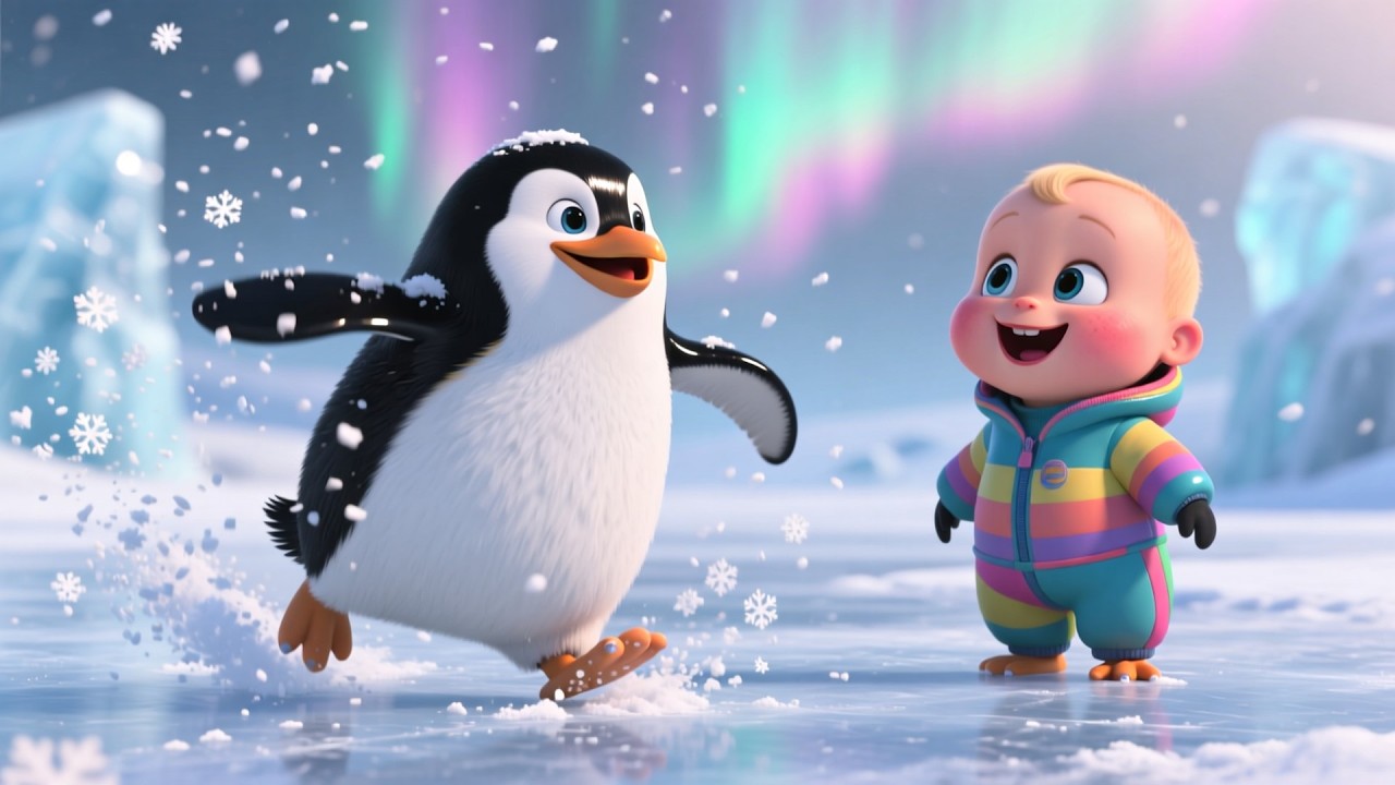Penguin Dance Song 🐧💃 | Fun Kids Song for Toddlers | Playful Dance Rhyme