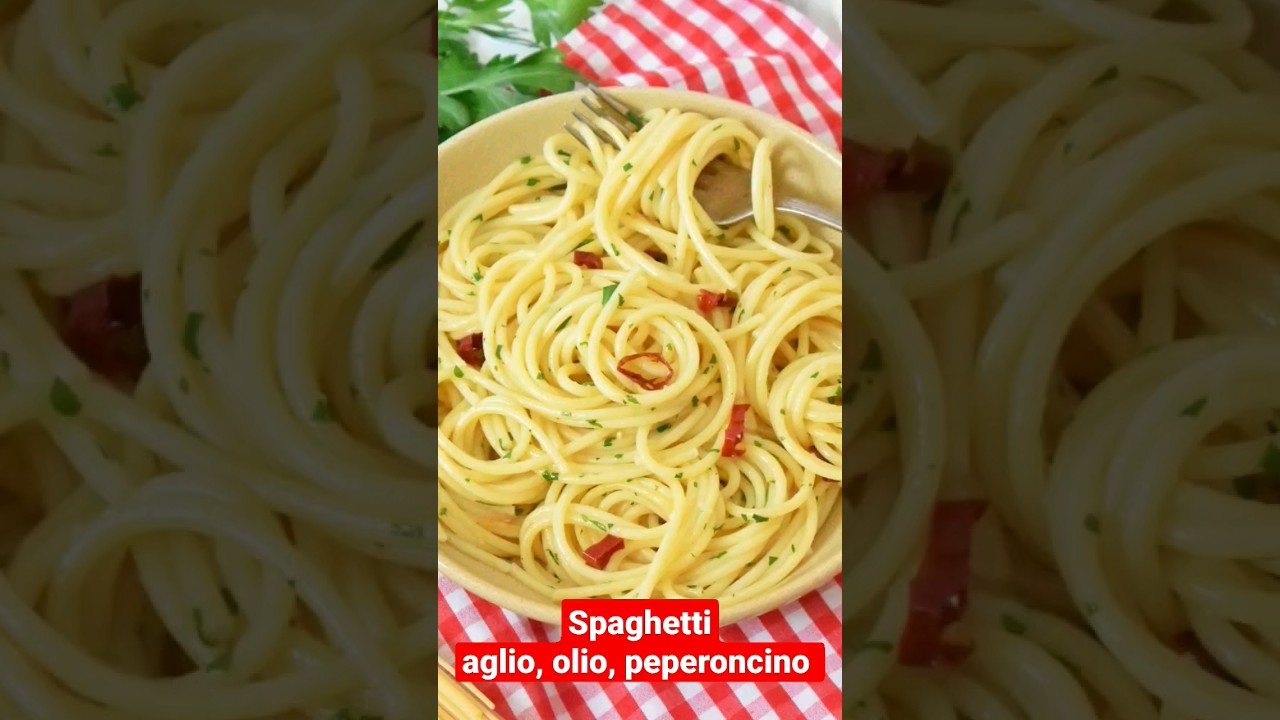 Tradycyjny przepis na spaghetti AGLIO, OLIO e PEPERONCINO 🍝🧄🌶️