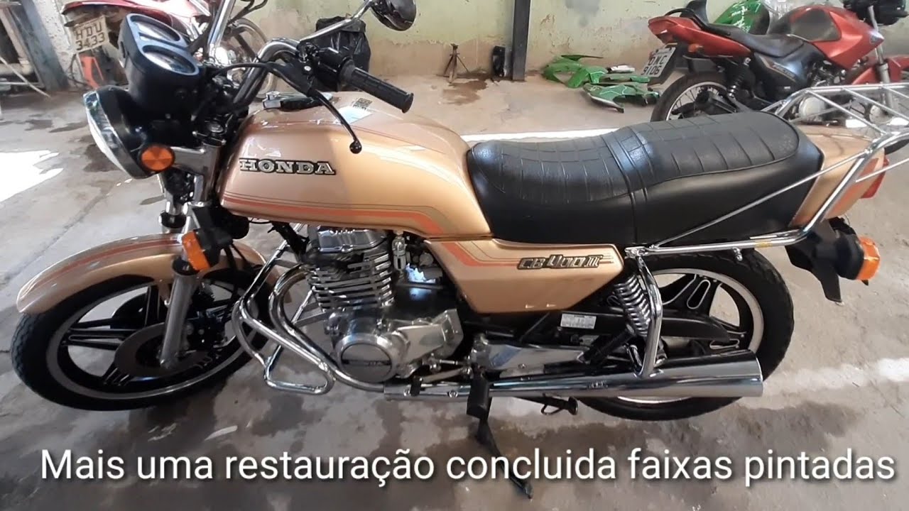 Passo a passo Pintura CB400II ADESIVOS PINTADOS