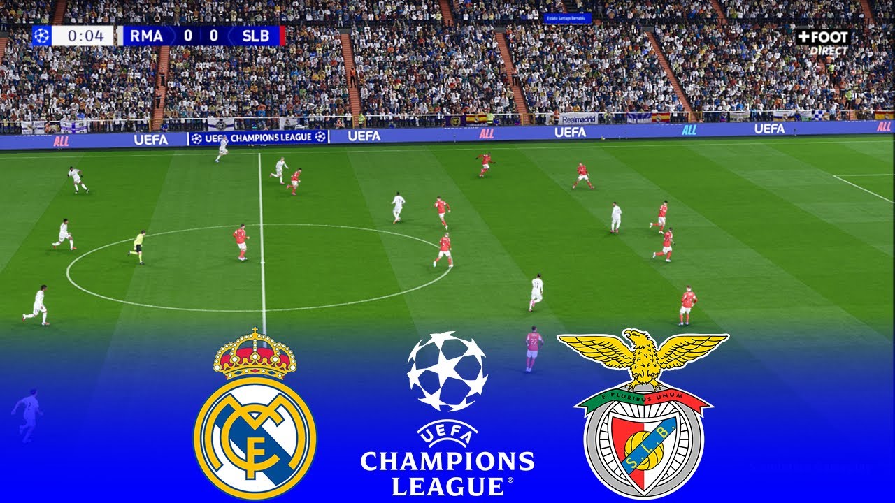 REAL MADRID vs BENFICA Live | UEFA Champions League 2026 | 24/02/2026 | Simulation PES 2021 Gameplay