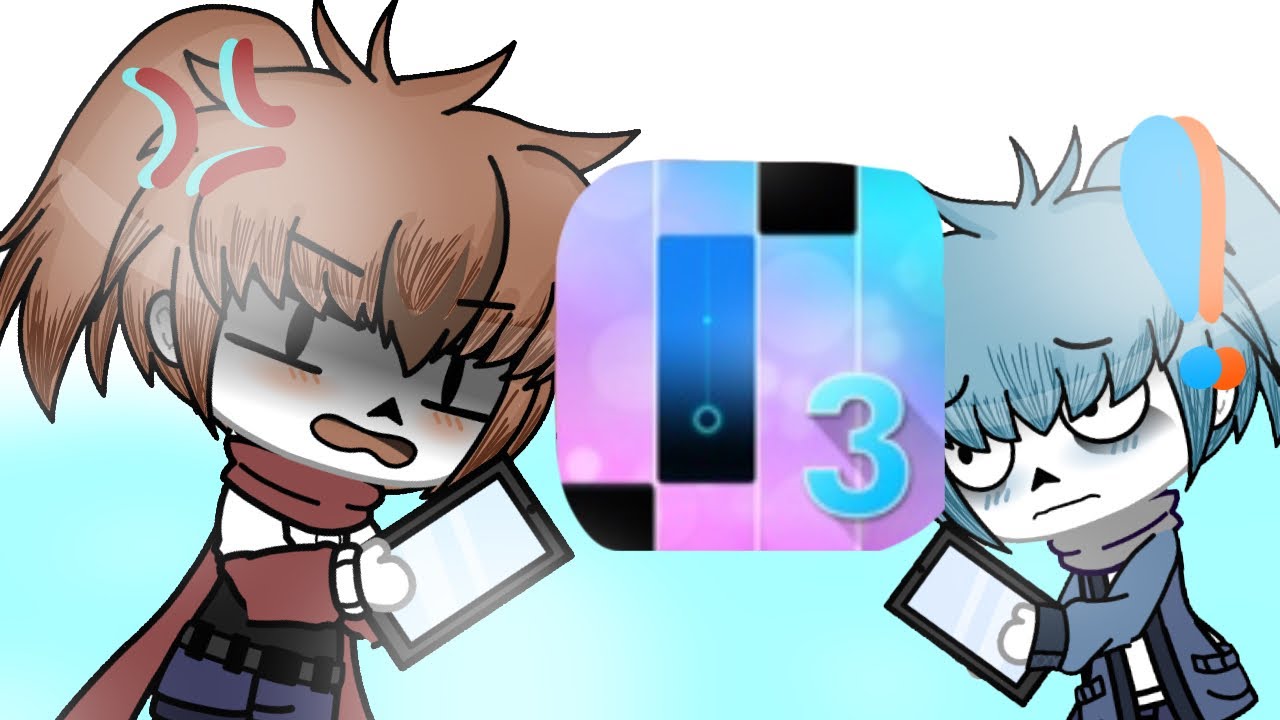 Sans and papyrus playing magic tiles 3 :D