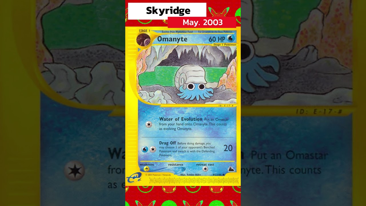 EVERY OMANYTE CARD IN 60 SECONDS | POKEDEXWIKI