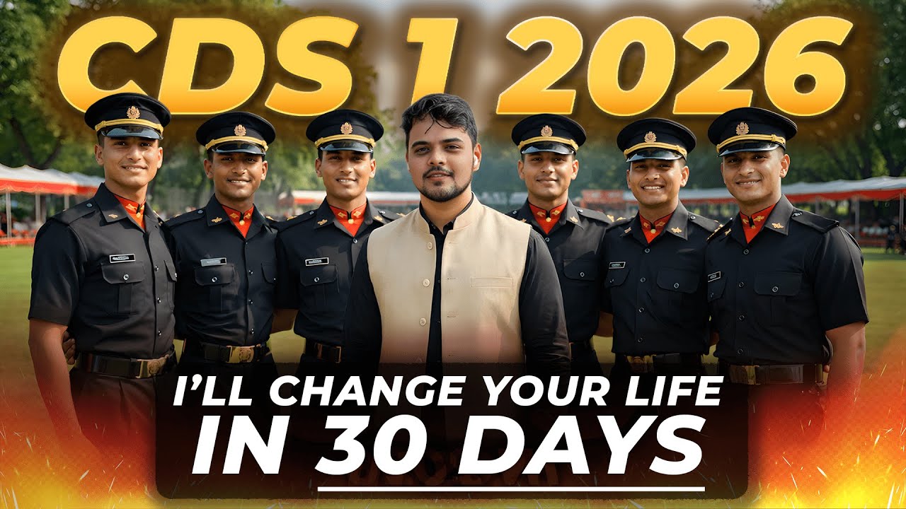 THE NEXT 30 DAYS DECIDES YOUR FUTURE. CDS 2026 Study Plan.