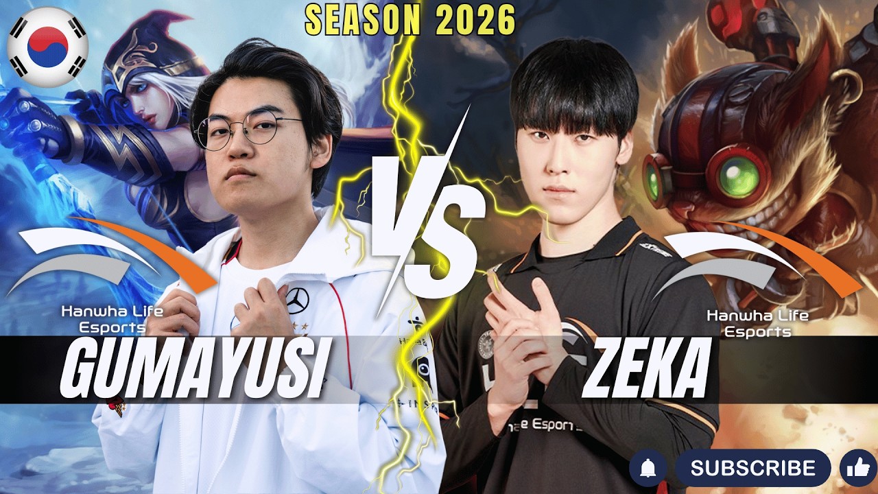HLE Gumayusi vs HLE Zeka - Gumayusi ASHE vs Zeka ZIGGS - Patch 26.4 KR Ranked | lolrec