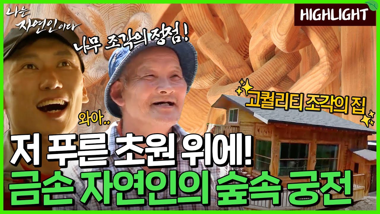 이건 진짜 작품인데?! 하나부터  열까지 핸드 메이드! 찐금손 자연인의 숲 속 궁전🕌｜자연인 하이라이트 247회