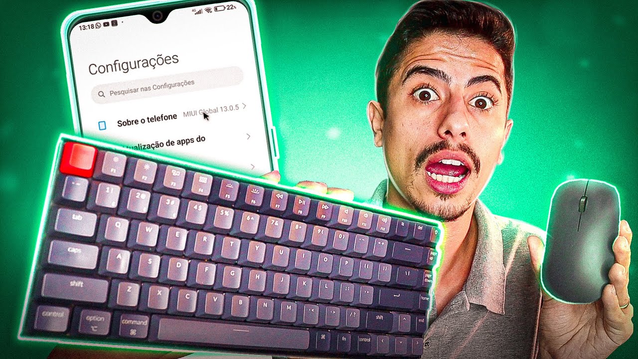 Como USAR TECLADO E MOUSE no CELULAR!